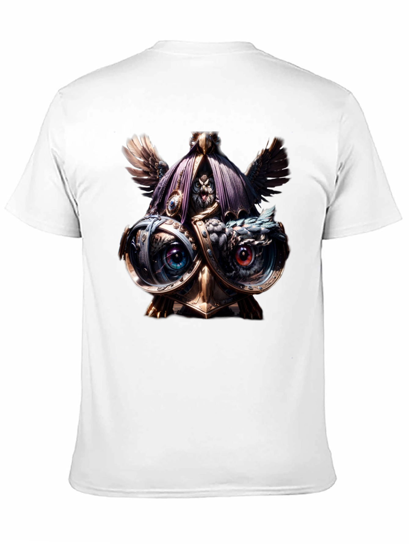 Steampunk Owl T-Shirt - Unique Art Tee