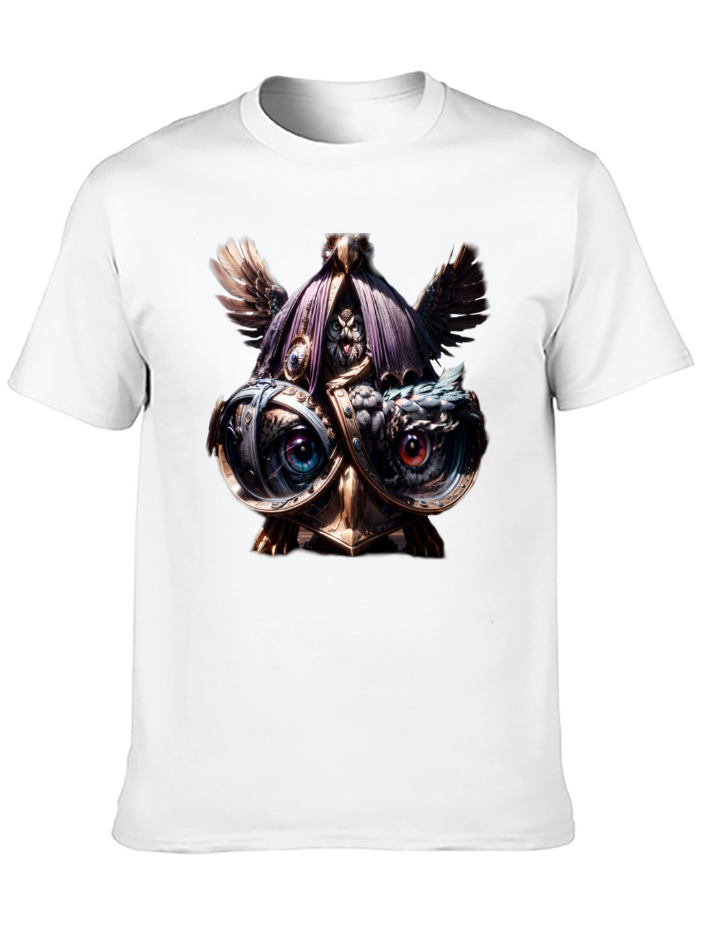 Steampunk Owl T-Shirt - Unique Art Tee
