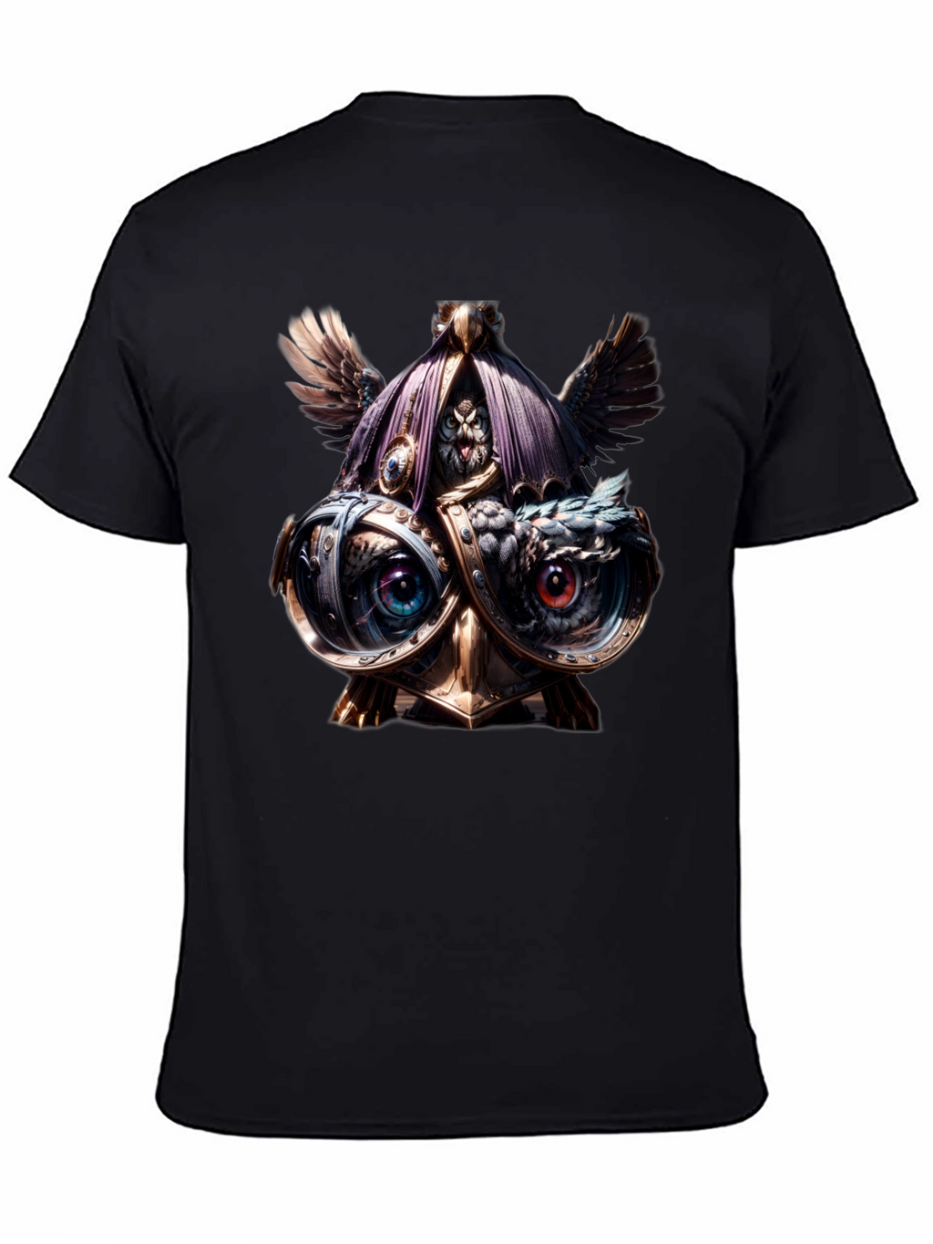 Steampunk Owl T-Shirt - Unique Art Tee