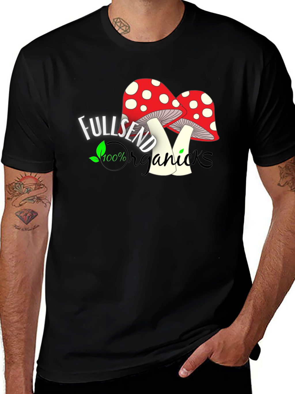 Fullsend Organics Mushroom T-Shirt