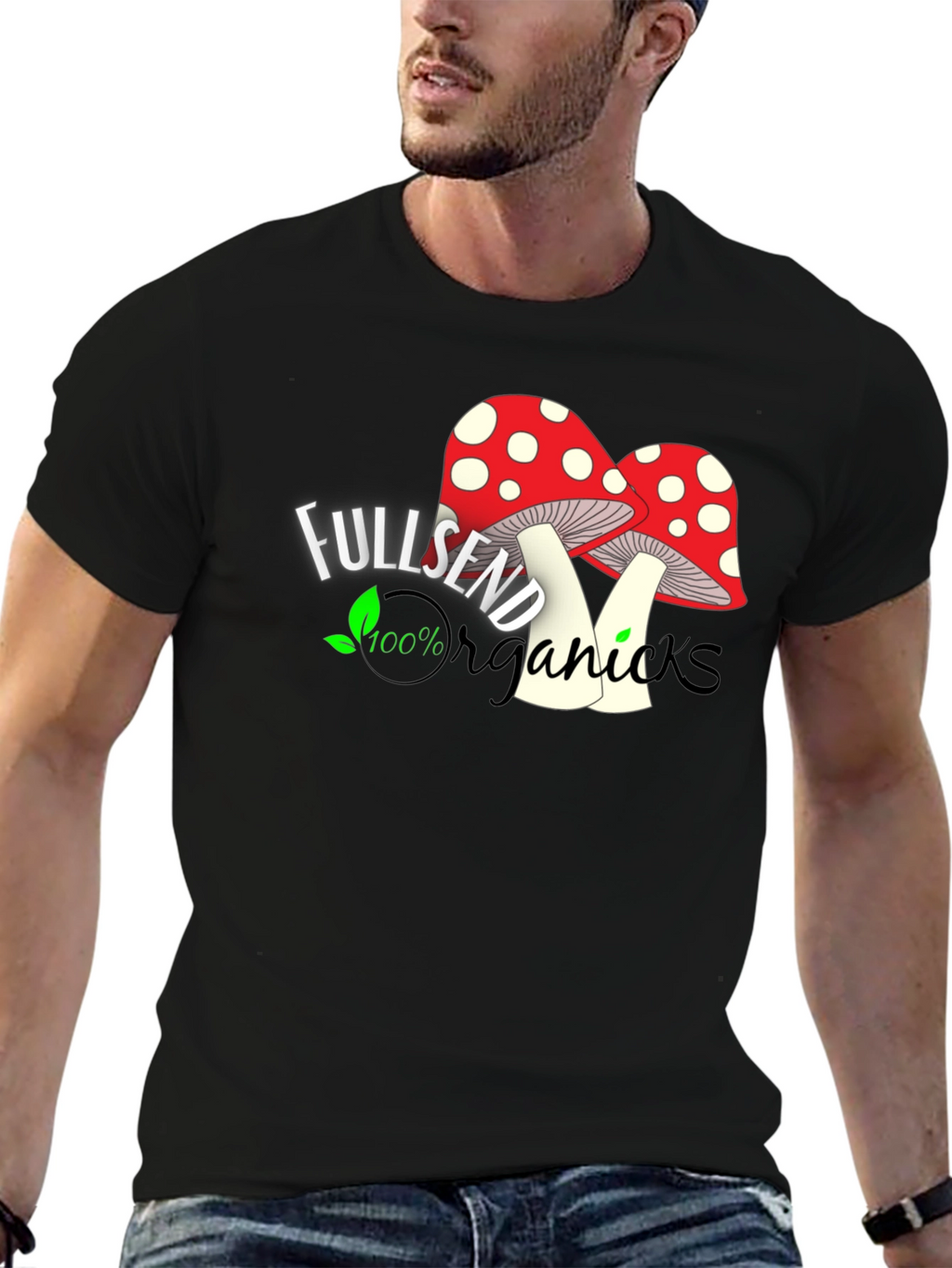 Fullsend Organics Mushroom T-Shirt