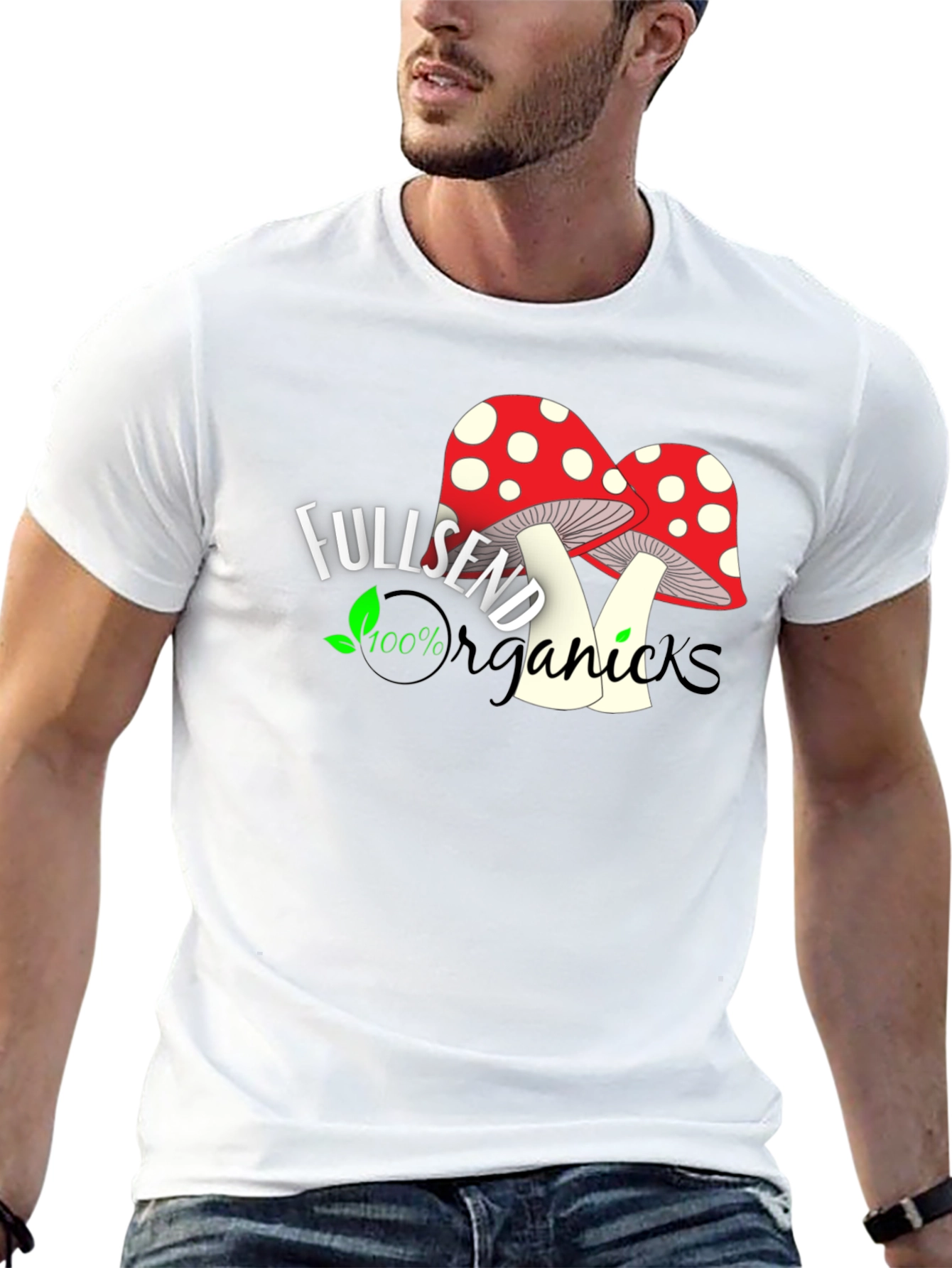 Fullsend Organics Mushroom T-Shirt