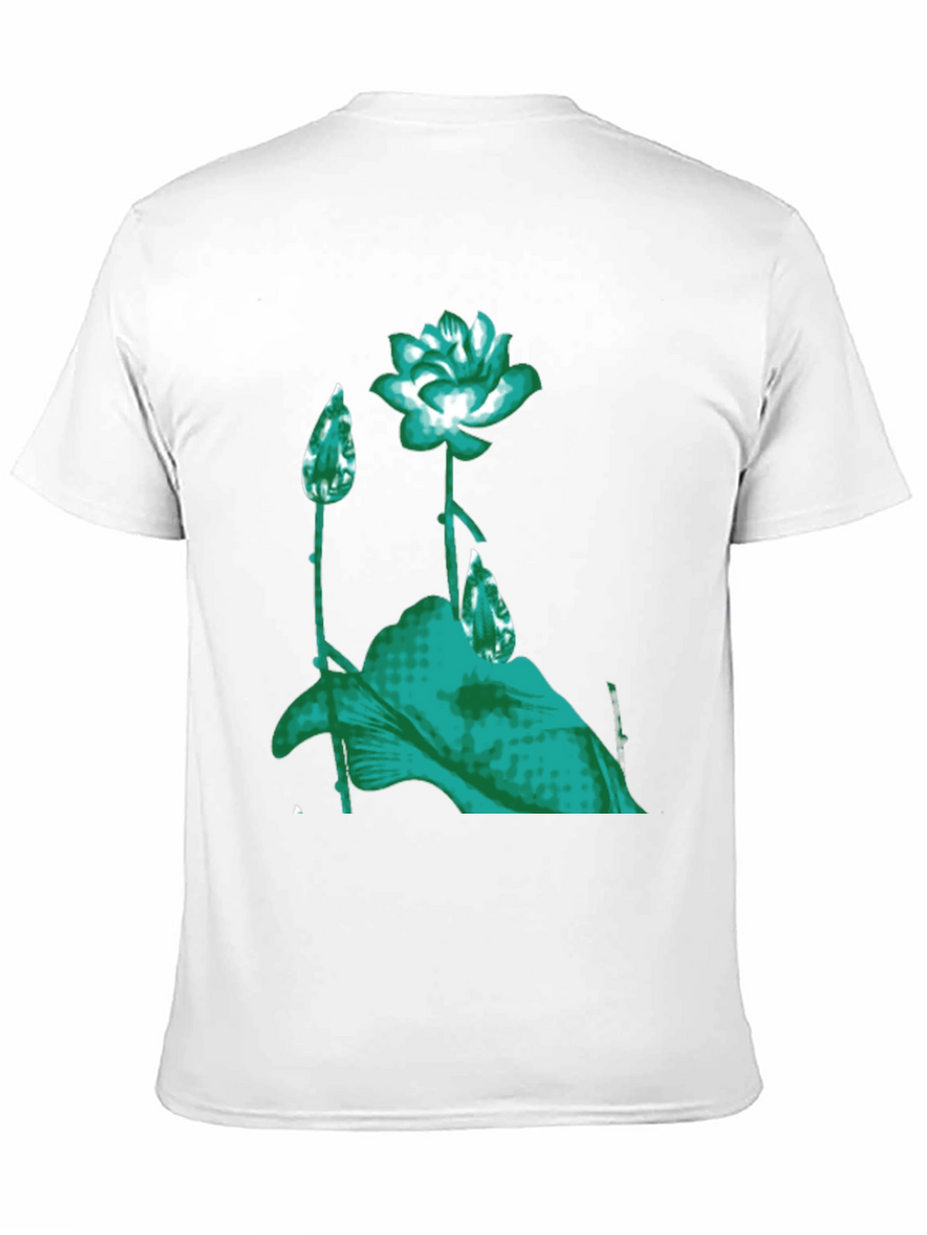 Floral Print Graphic Tee - Black