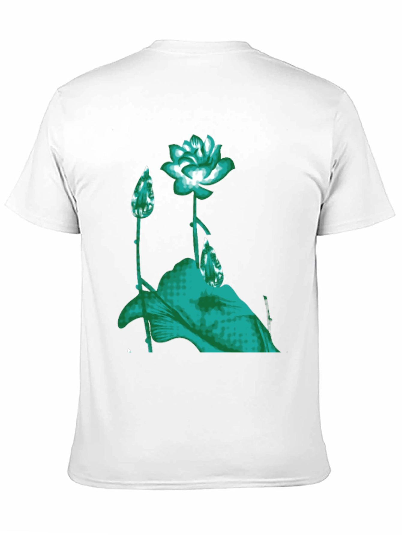 Floral Print Graphic Tee - Black