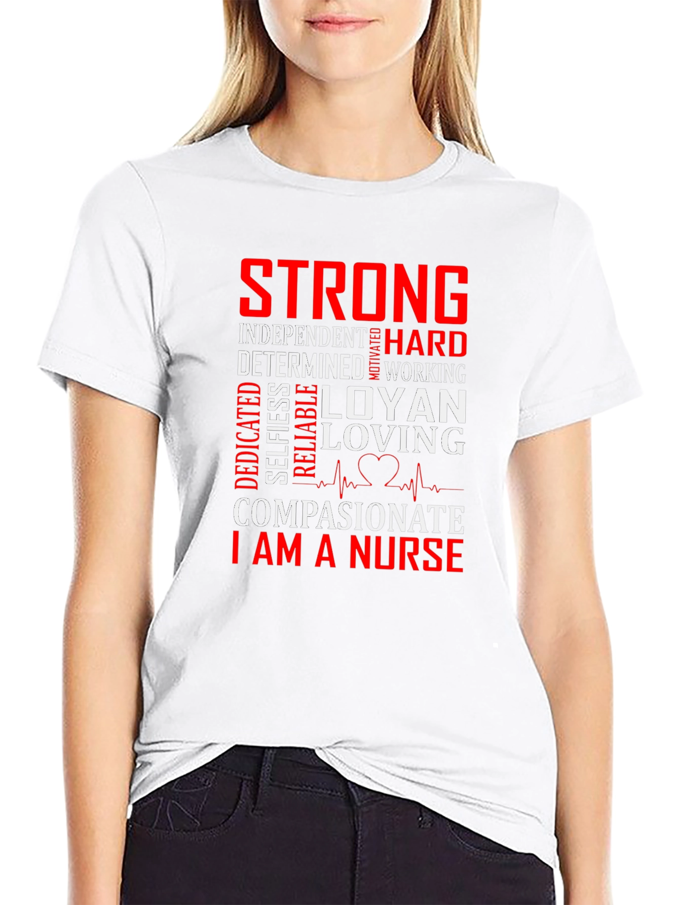 Strong Nurse Graphic Tee