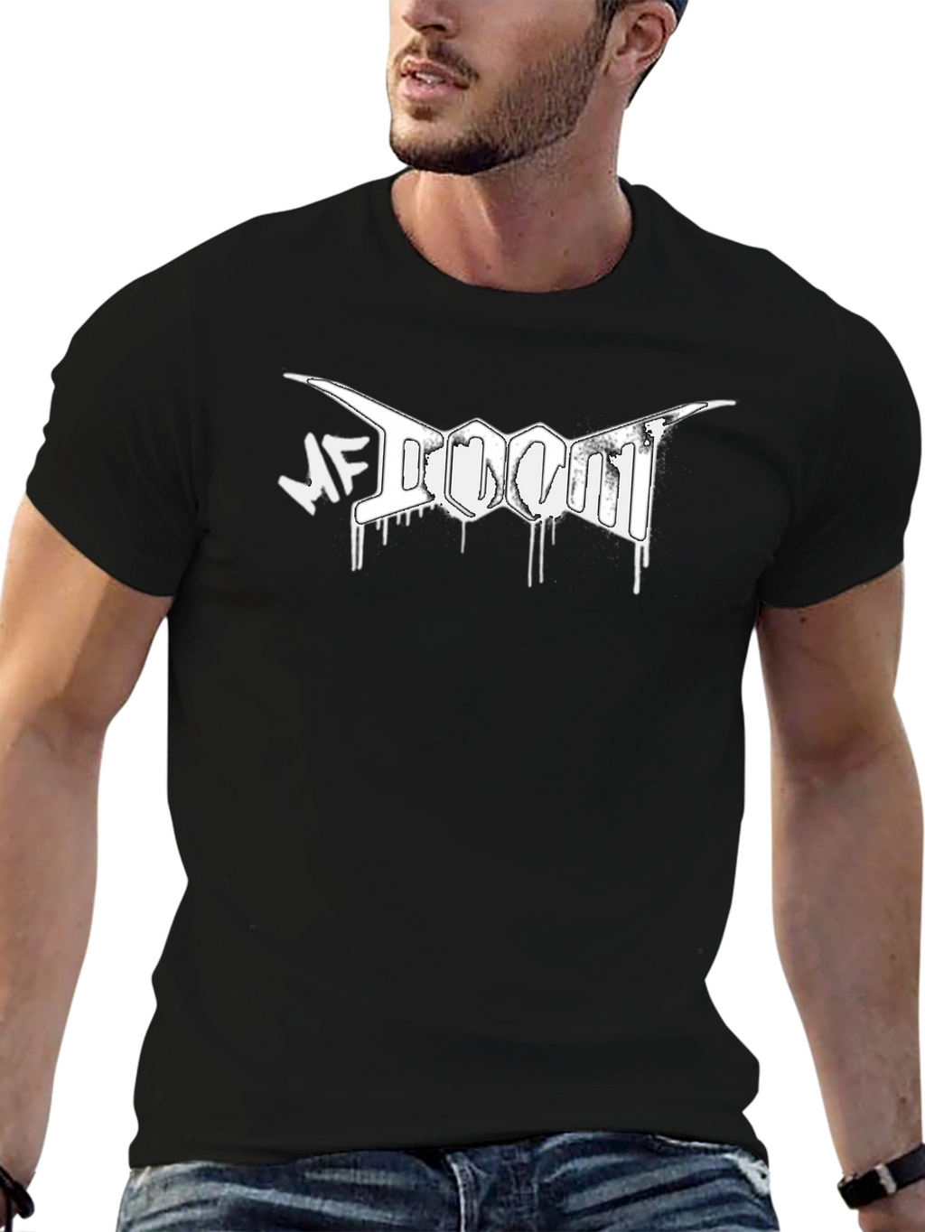MF DOOM T-Shirt - Black - Graphic Print