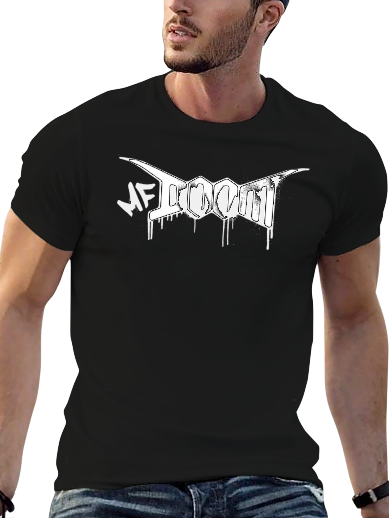 MF DOOM T-Shirt - Black - Graphic Print