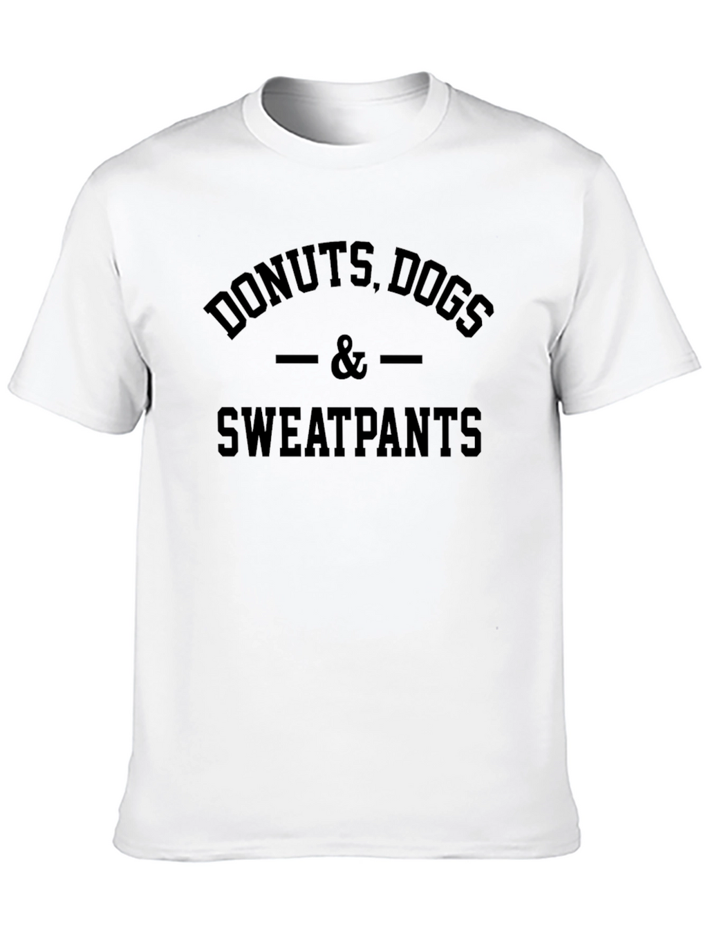 Donuts Dogs & Sweatpants Black Graphic Tee