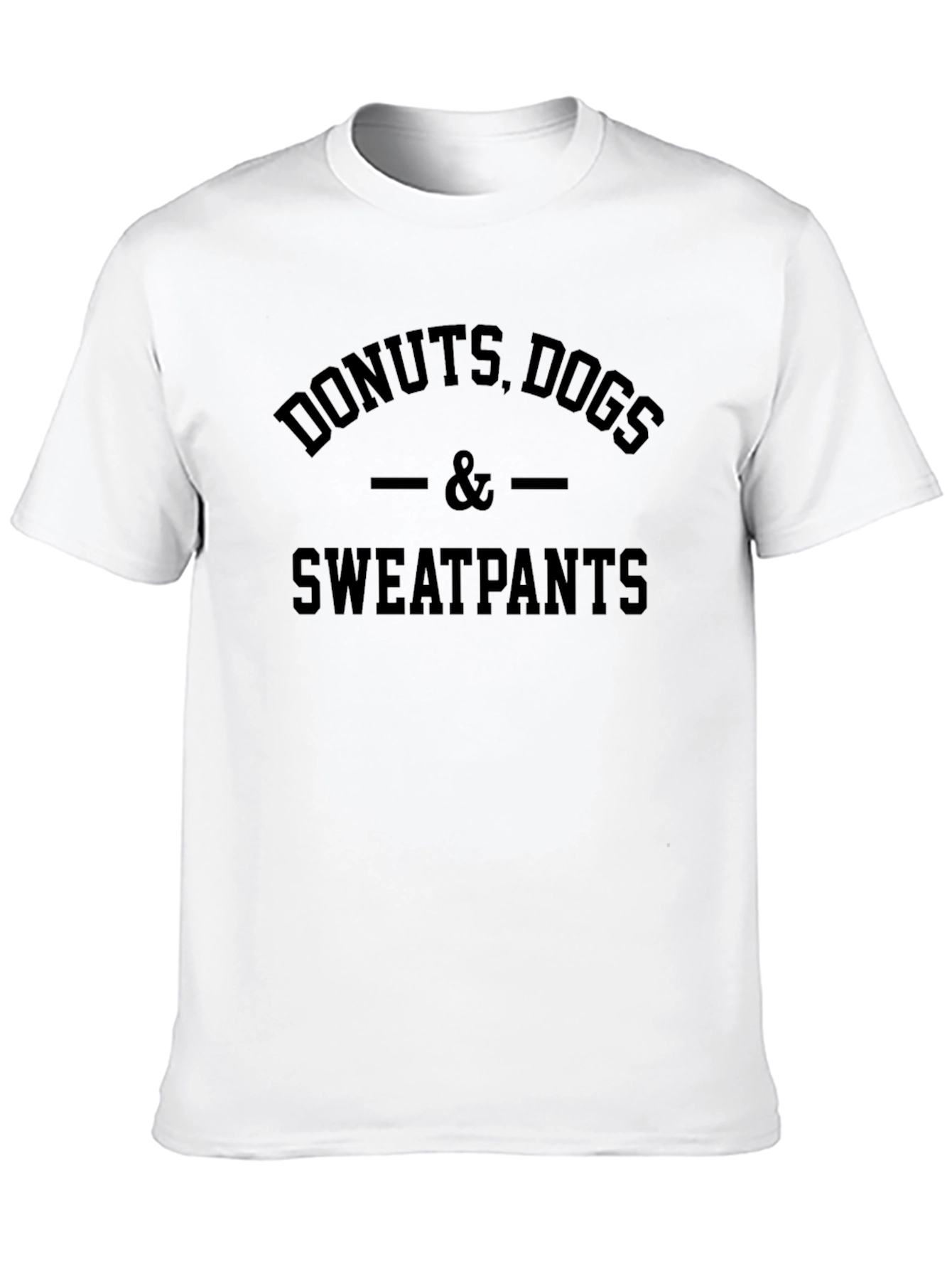 Donuts Dogs & Sweatpants Black Graphic Tee