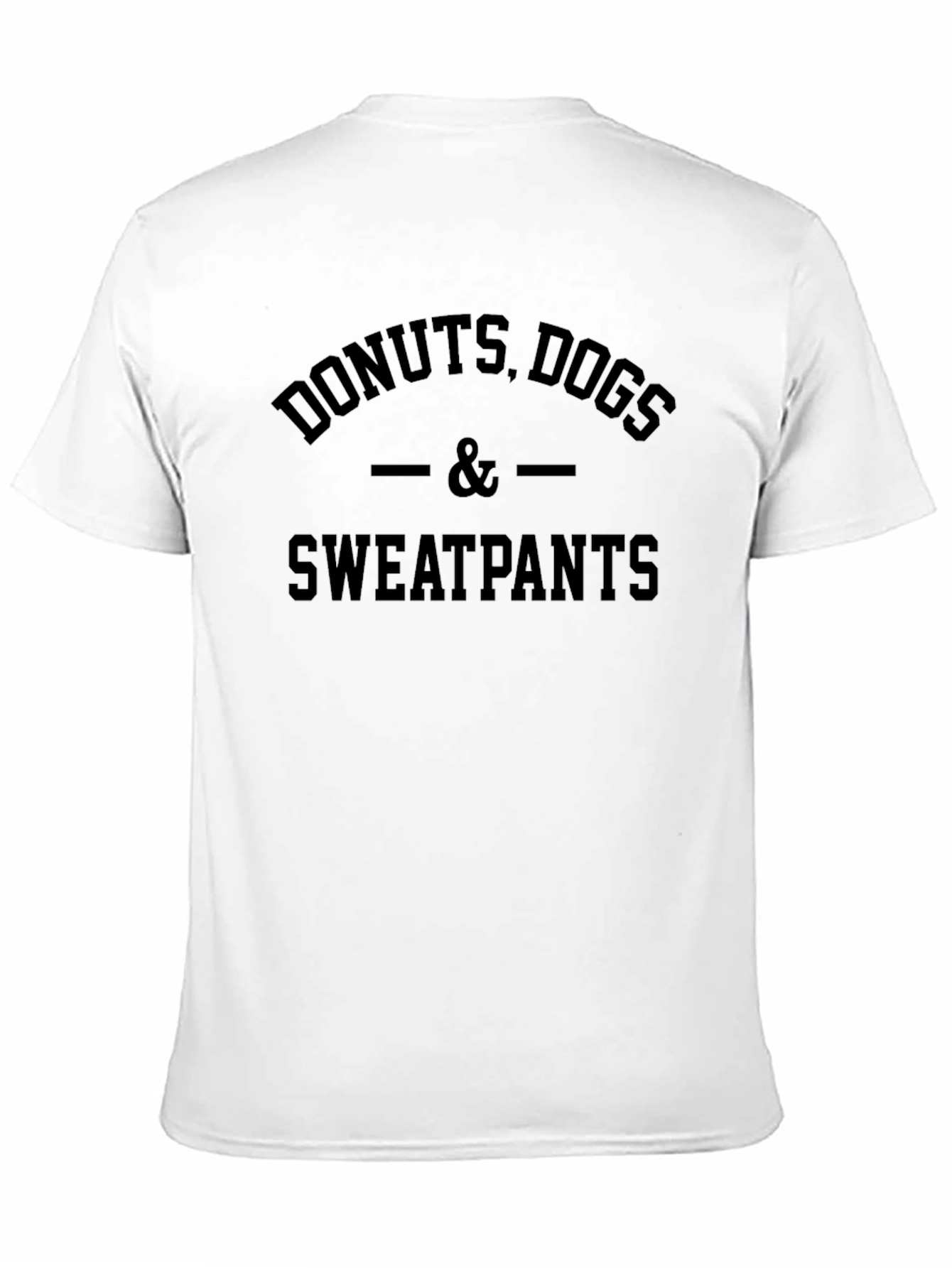 Donuts Dogs & Sweatpants Black Graphic Tee
