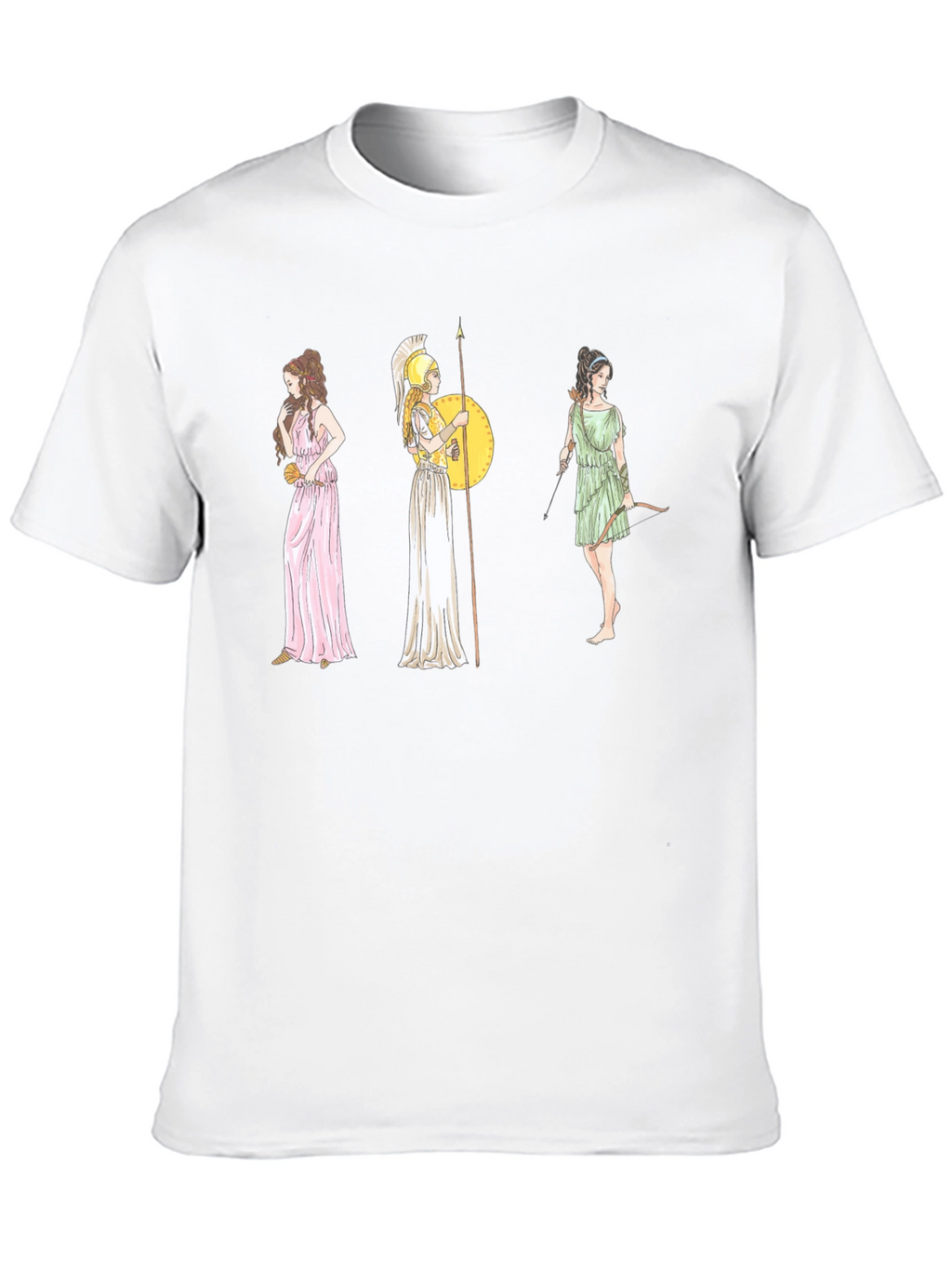 Greek Goddess T-Shirt - Black Graphic Tee