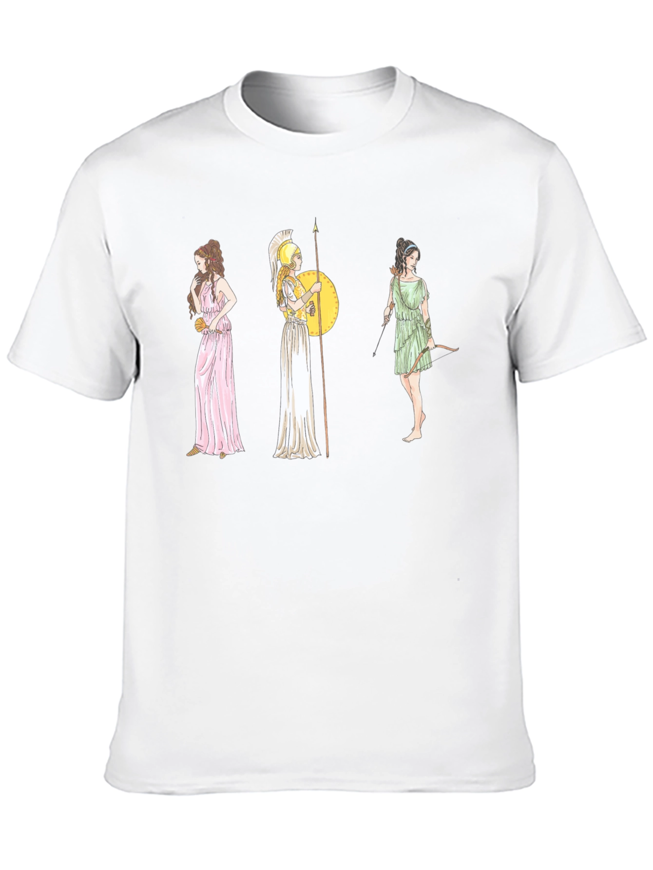 Greek Goddess T-Shirt - Black Graphic Tee