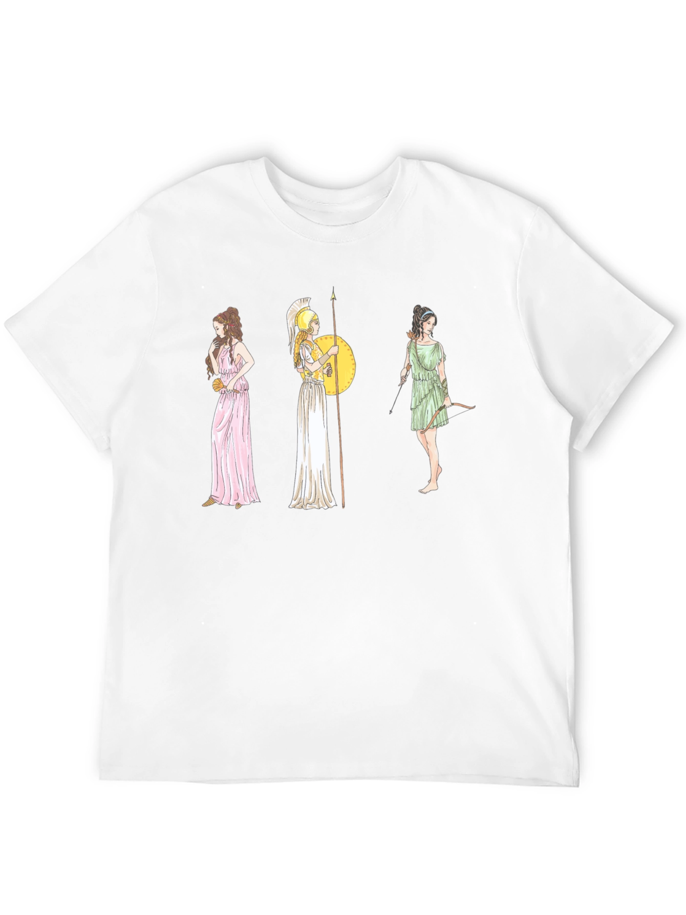 Greek Goddess T-Shirt - Black Graphic Tee