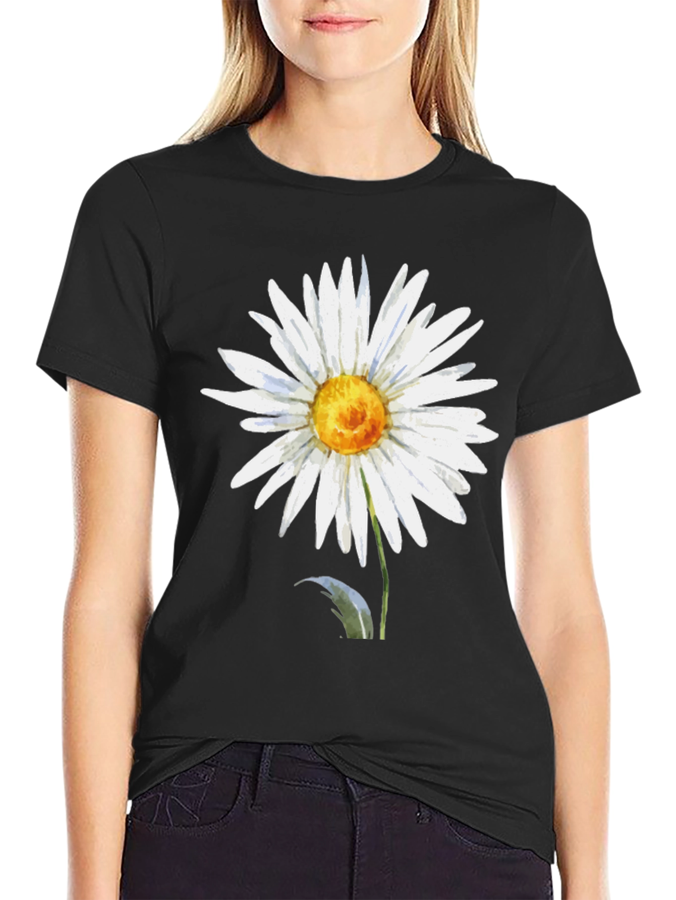 Daisy Flower Graphic T-Shirt