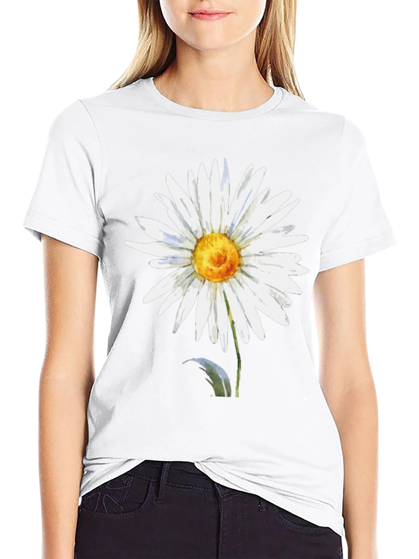 Daisy Flower Graphic T-Shirt