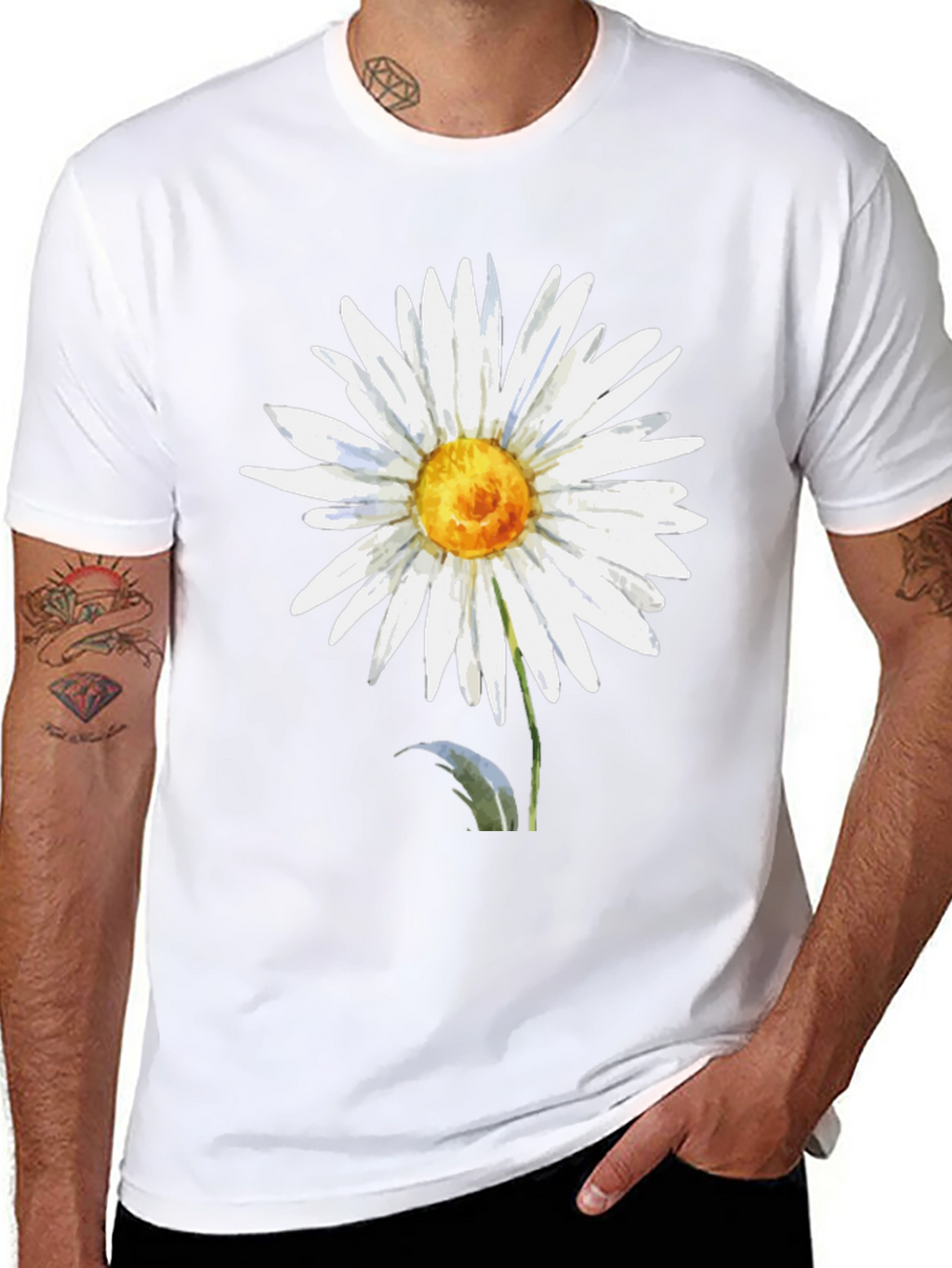 Daisy Flower Graphic T-Shirt