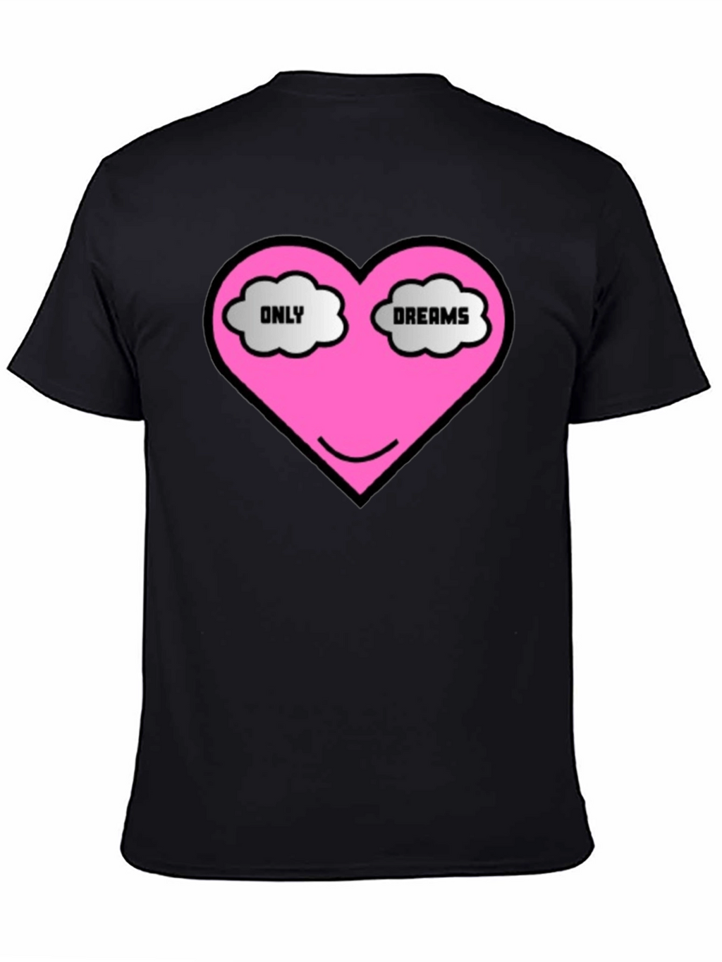 Only Dreams Heart T-Shirt - Black