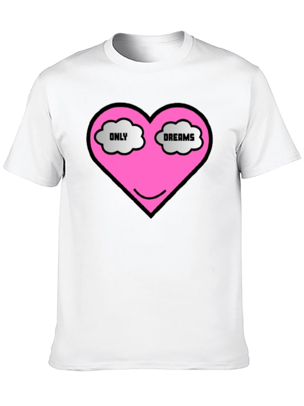 Only Dreams Heart T-Shirt - Black