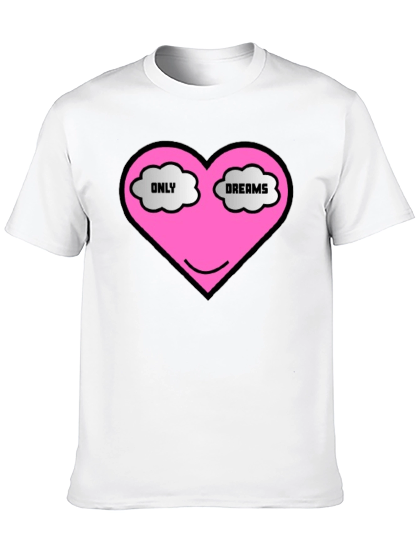 Only Dreams Heart T-Shirt - Black