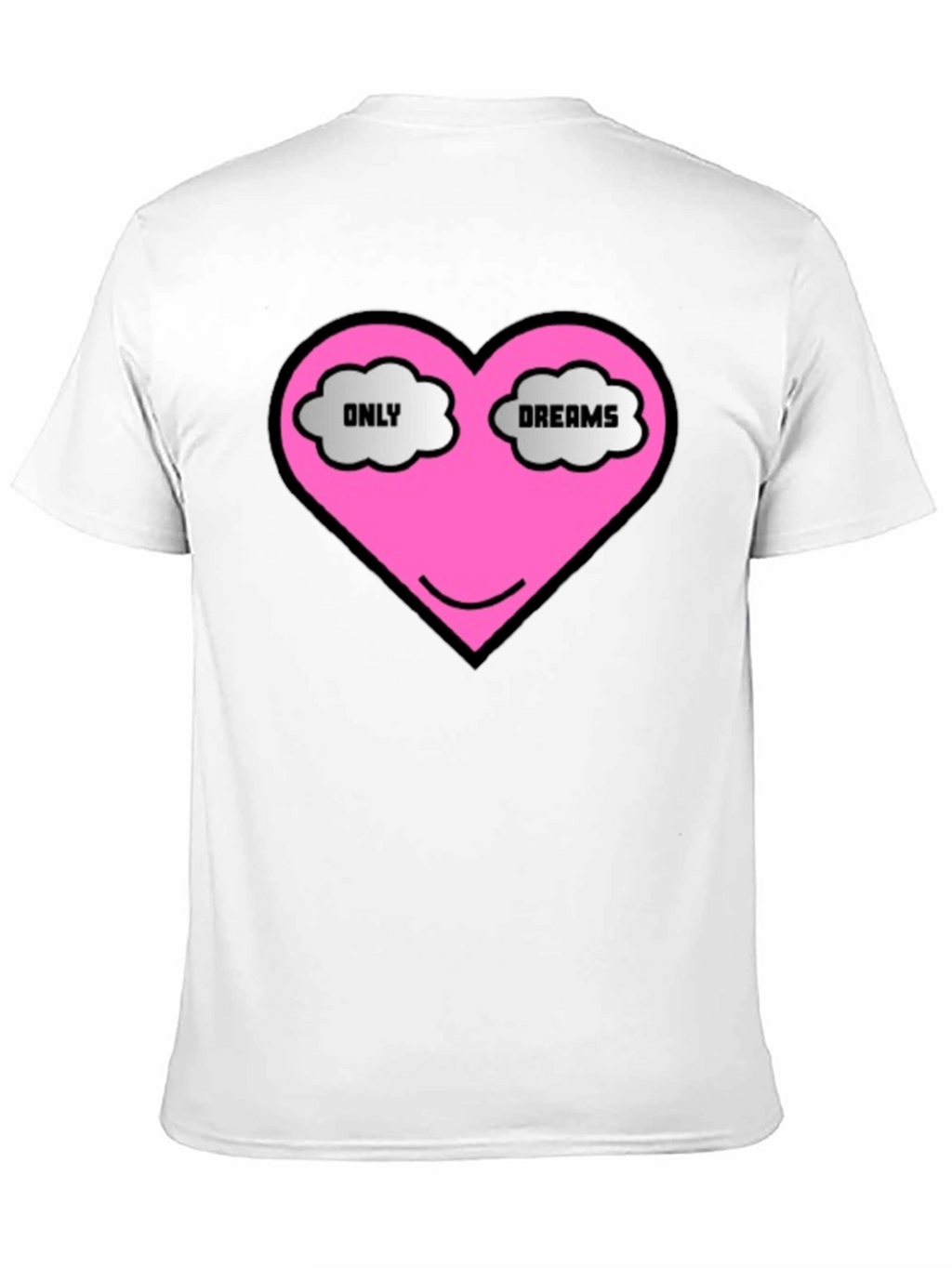 Only Dreams Heart T-Shirt - Black