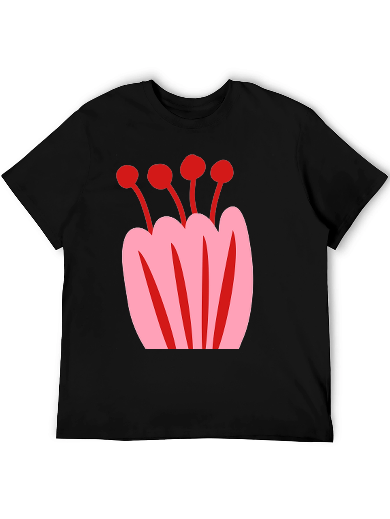 Modern Floral Graphic Print T-Shirt