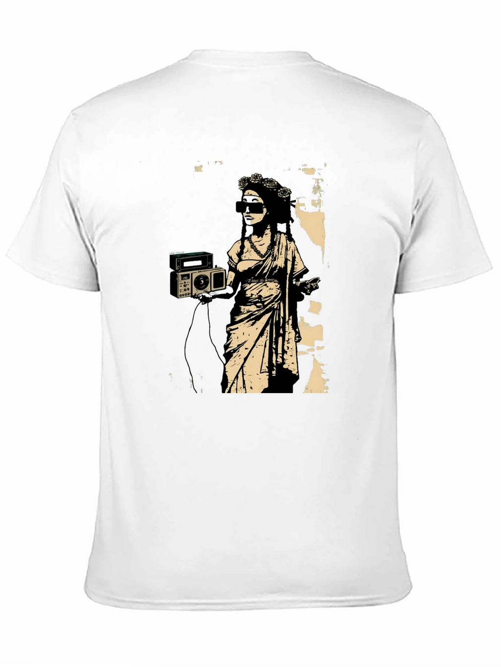Banksy Boombox T-Shirt - Street Art Style