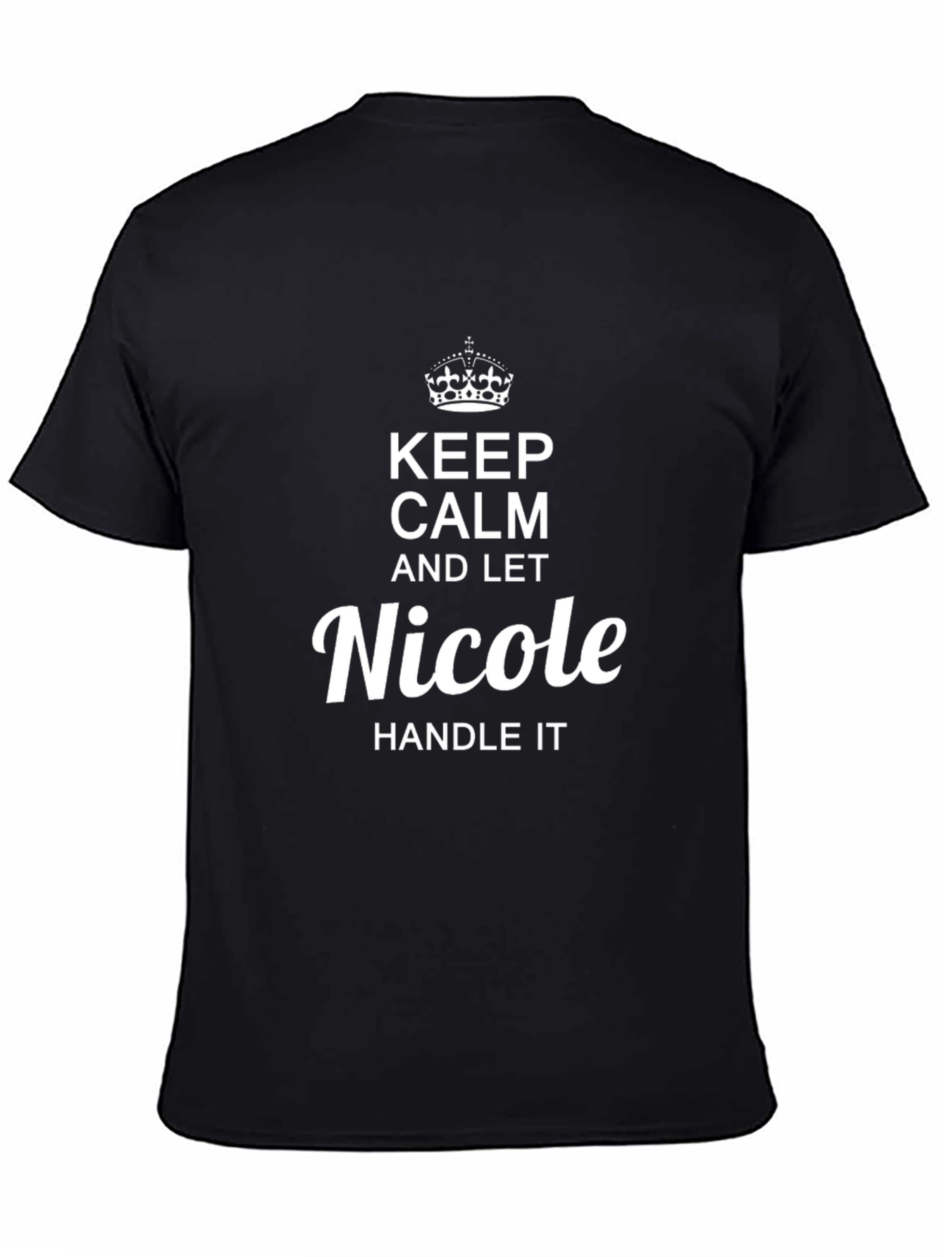 Keep Calm Nicole T-Shirt: Personalized Novelty Tee