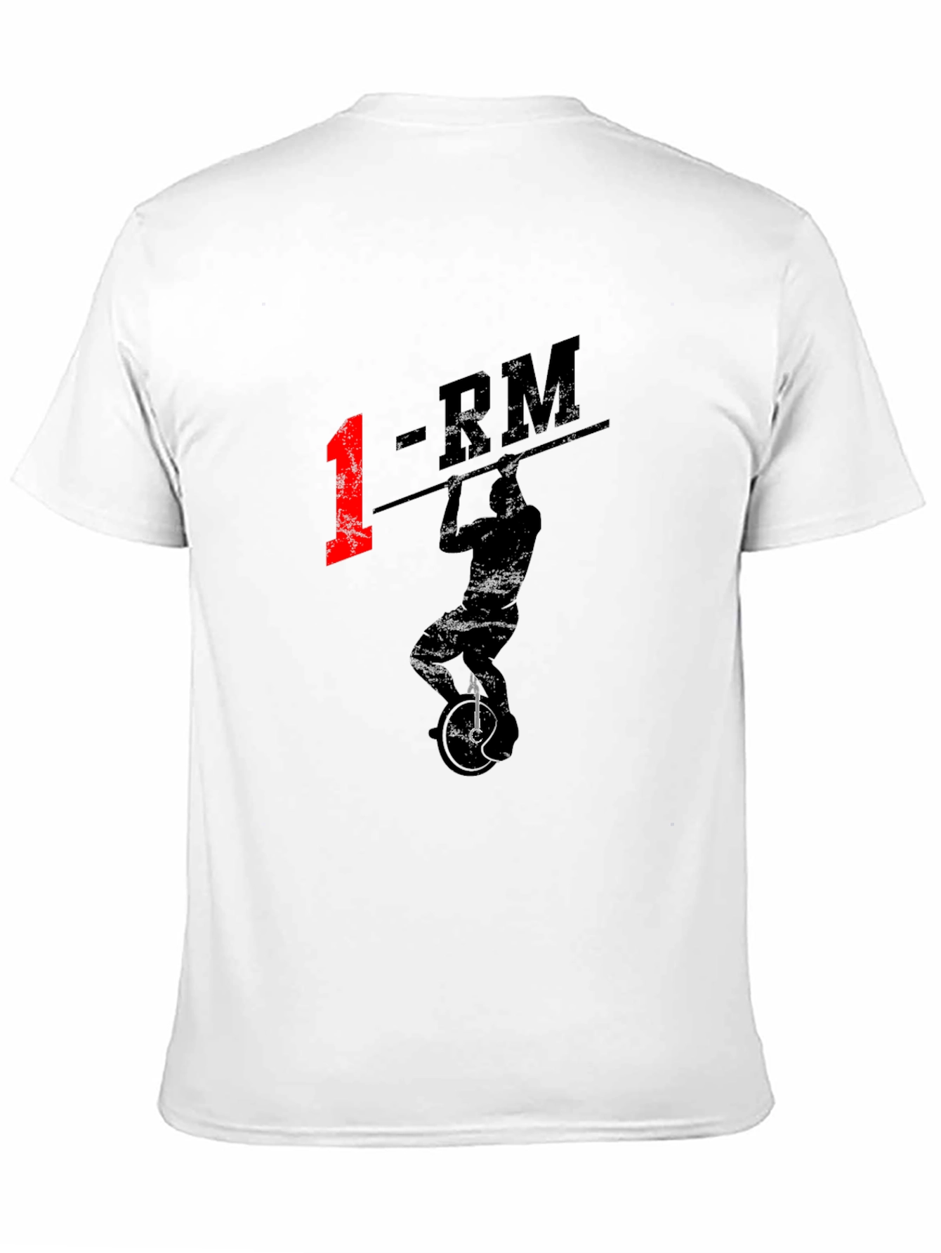 1-RM Unicyclist T-Shirt - Black Graphic Tee