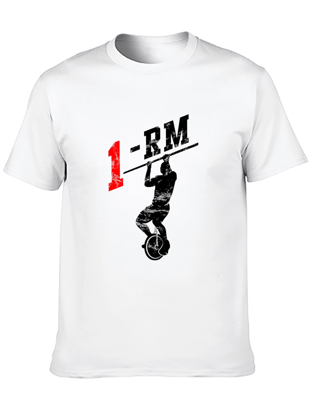 1-RM Unicyclist T-Shirt - Black Graphic Tee