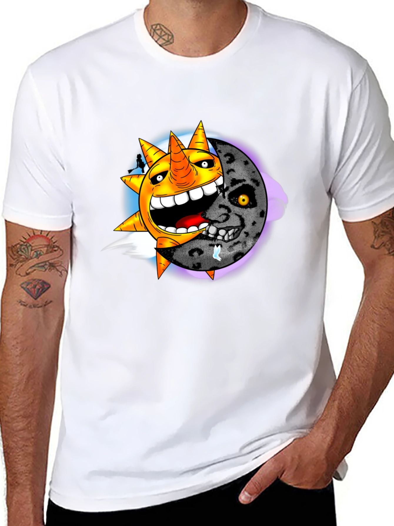 Sun & Moon Graphic T-Shirt