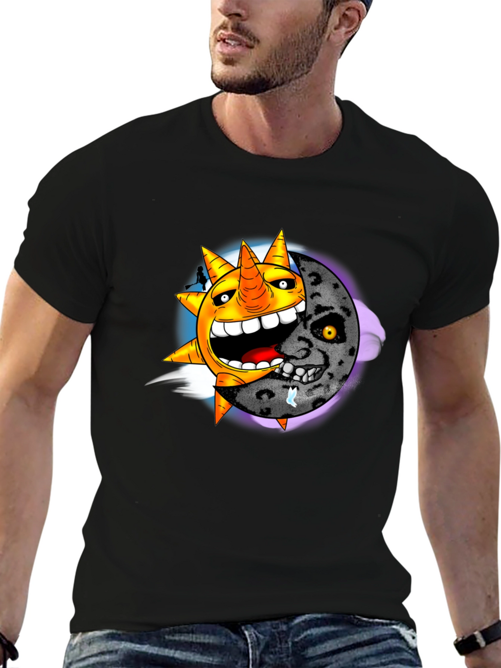 Sun & Moon Graphic T-Shirt