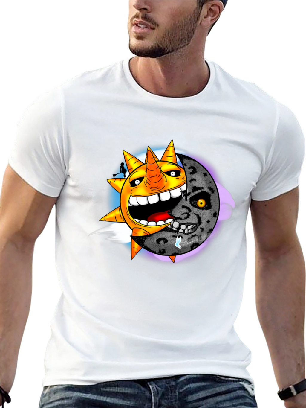 Sun & Moon Graphic T-Shirt