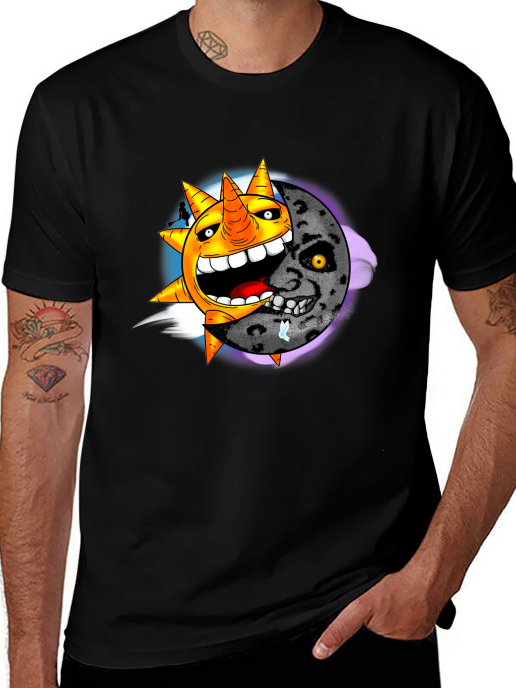 Sun & Moon Graphic T-Shirt