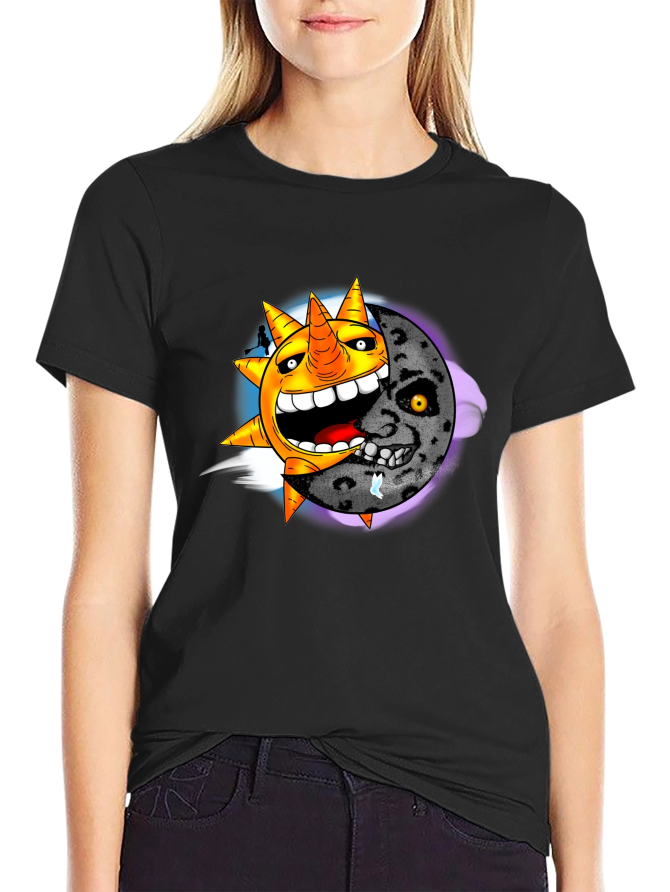 Sun & Moon Graphic T-Shirt