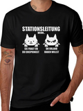 Station Management Funny Cat T-Shirt