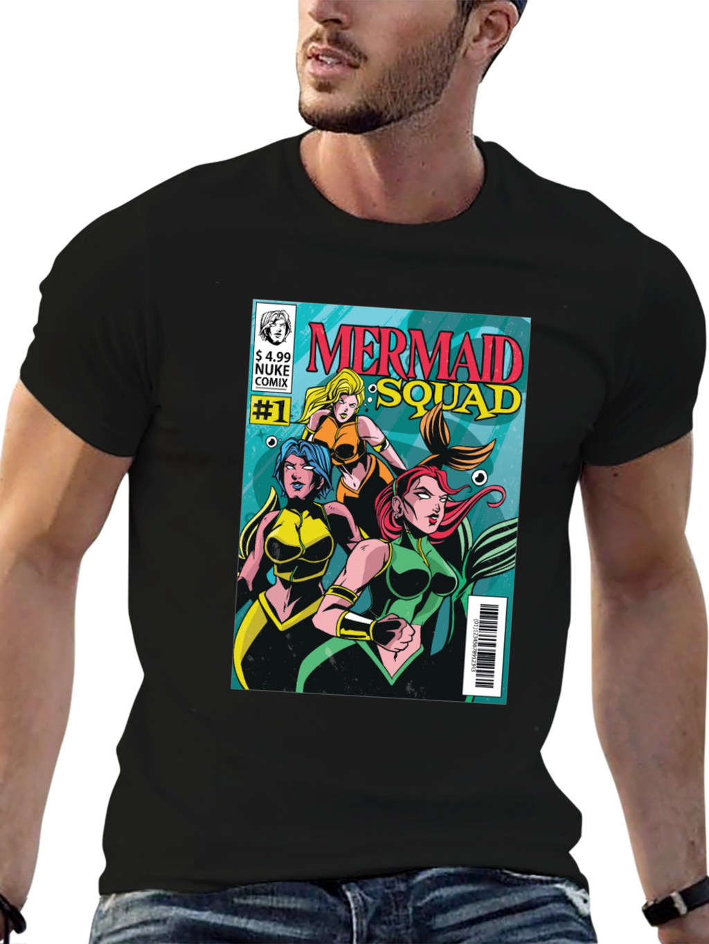 Mermaid Squad Comic Book T-Shirt