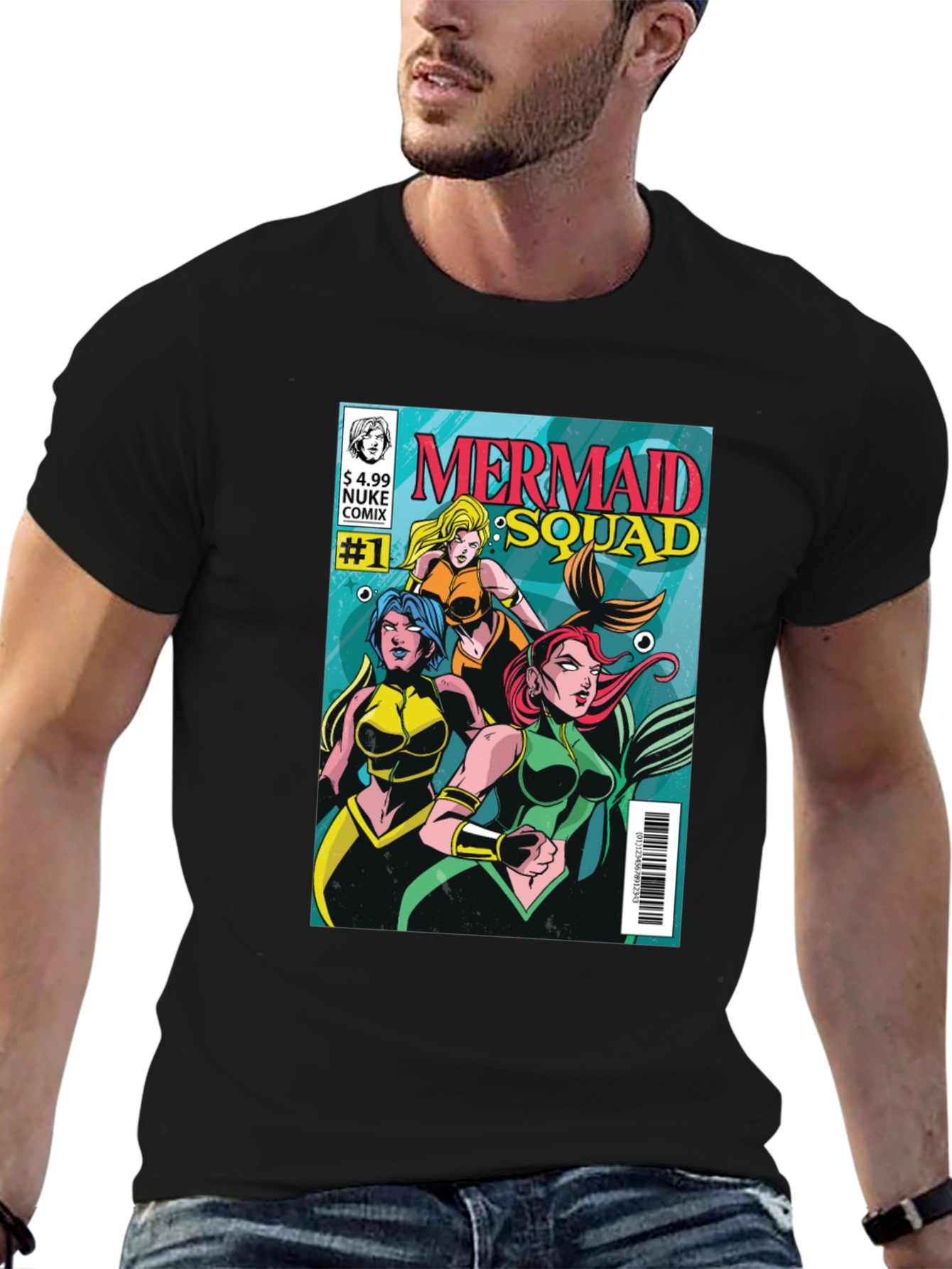 Mermaid Squad Comic Book T-Shirt