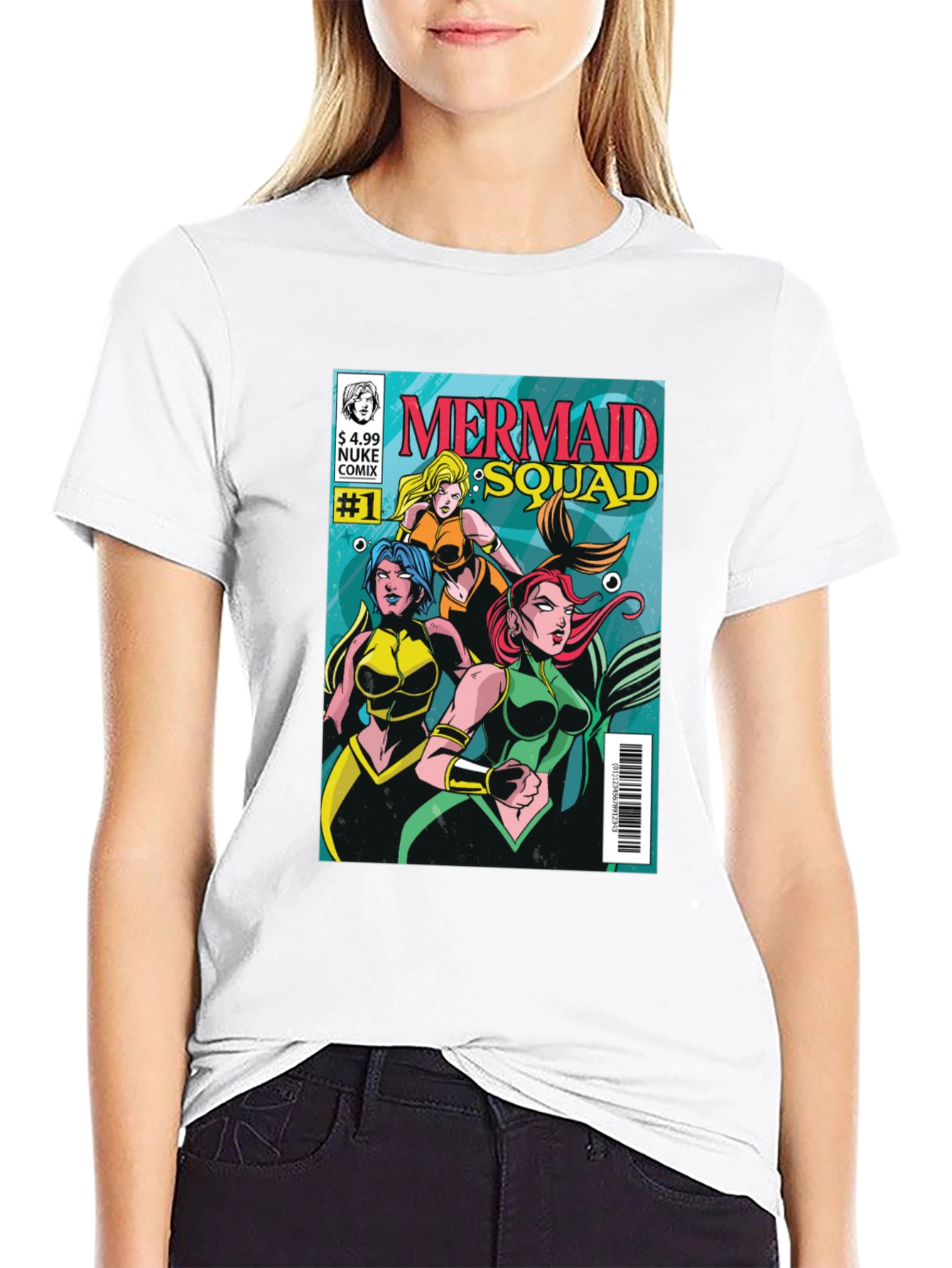Mermaid Squad Comic Book T-Shirt