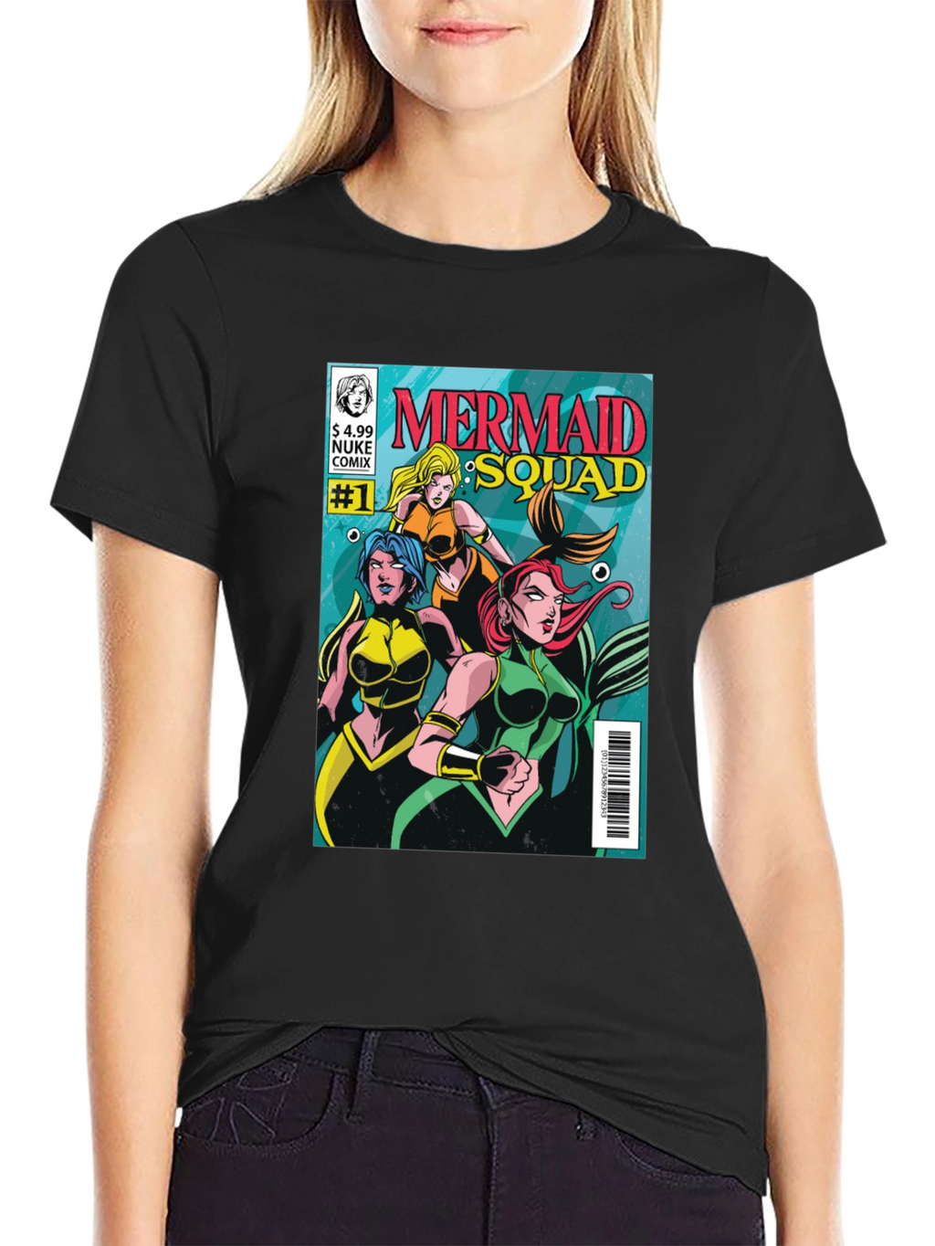 Mermaid Squad Comic Book T-Shirt