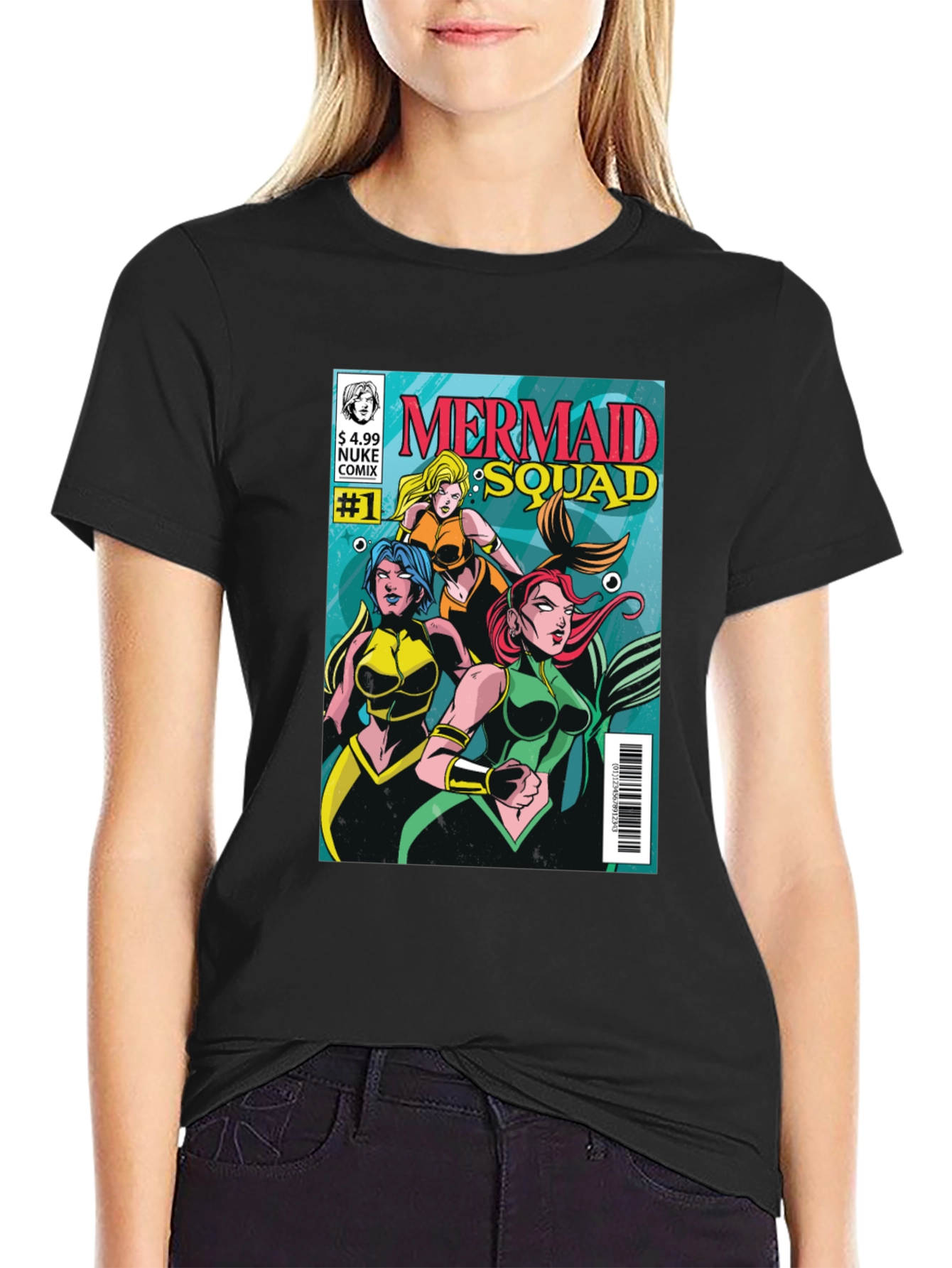 Mermaid Squad Comic Book T-Shirt