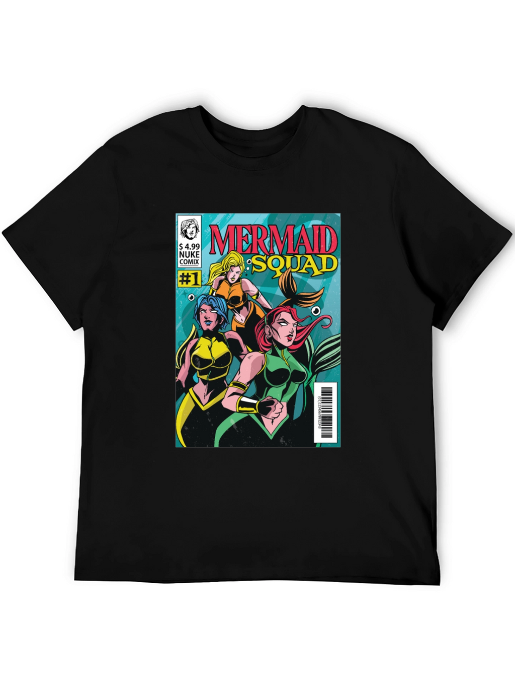 Mermaid Squad Comic Book T-Shirt