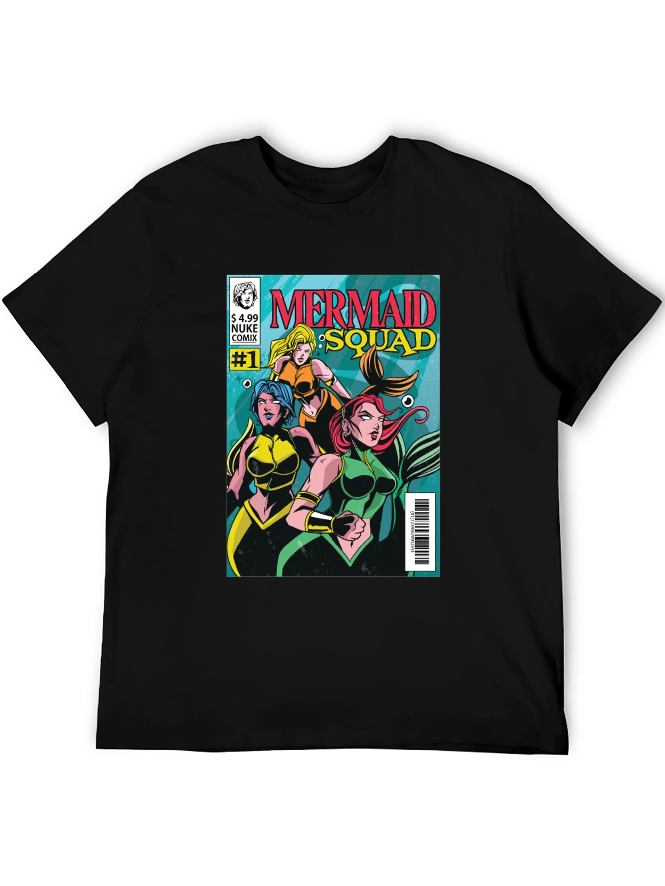 Mermaid Squad Comic Book T-Shirt