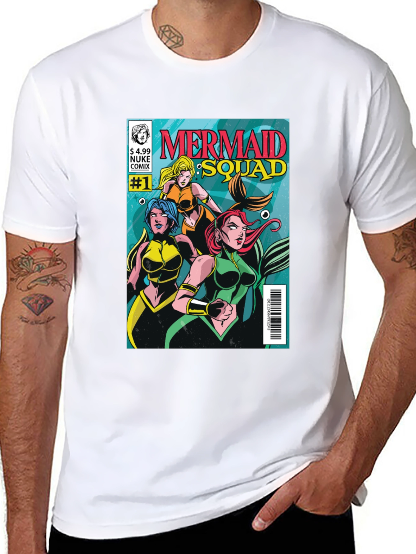Mermaid Squad Comic Book T-Shirt