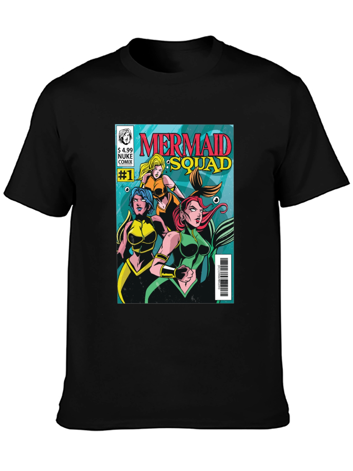 Mermaid Squad Comic Book T-Shirt