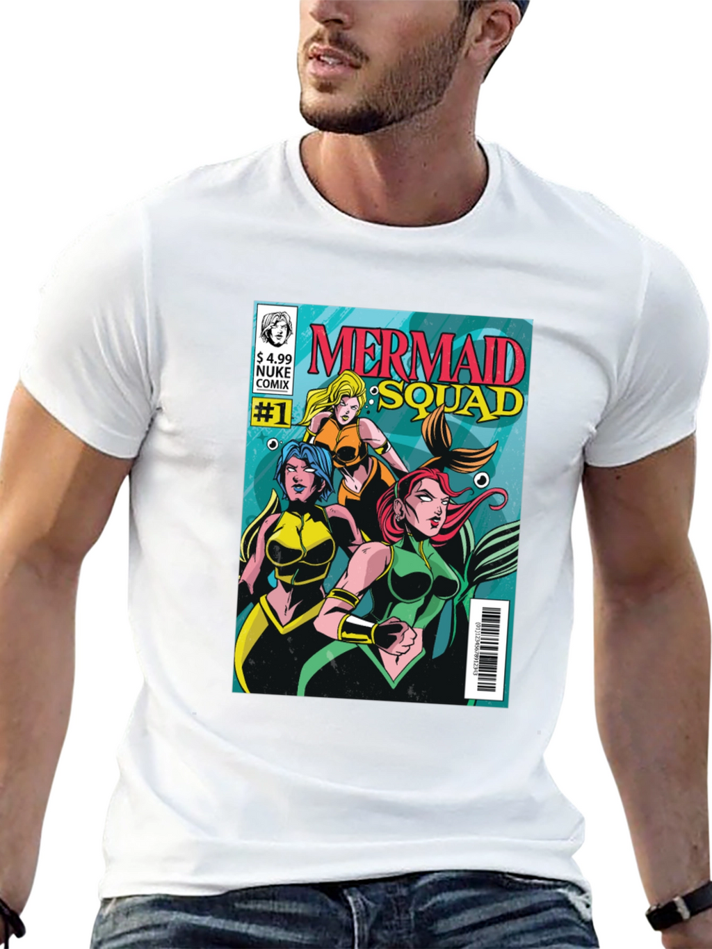 Mermaid Squad Comic Book T-Shirt