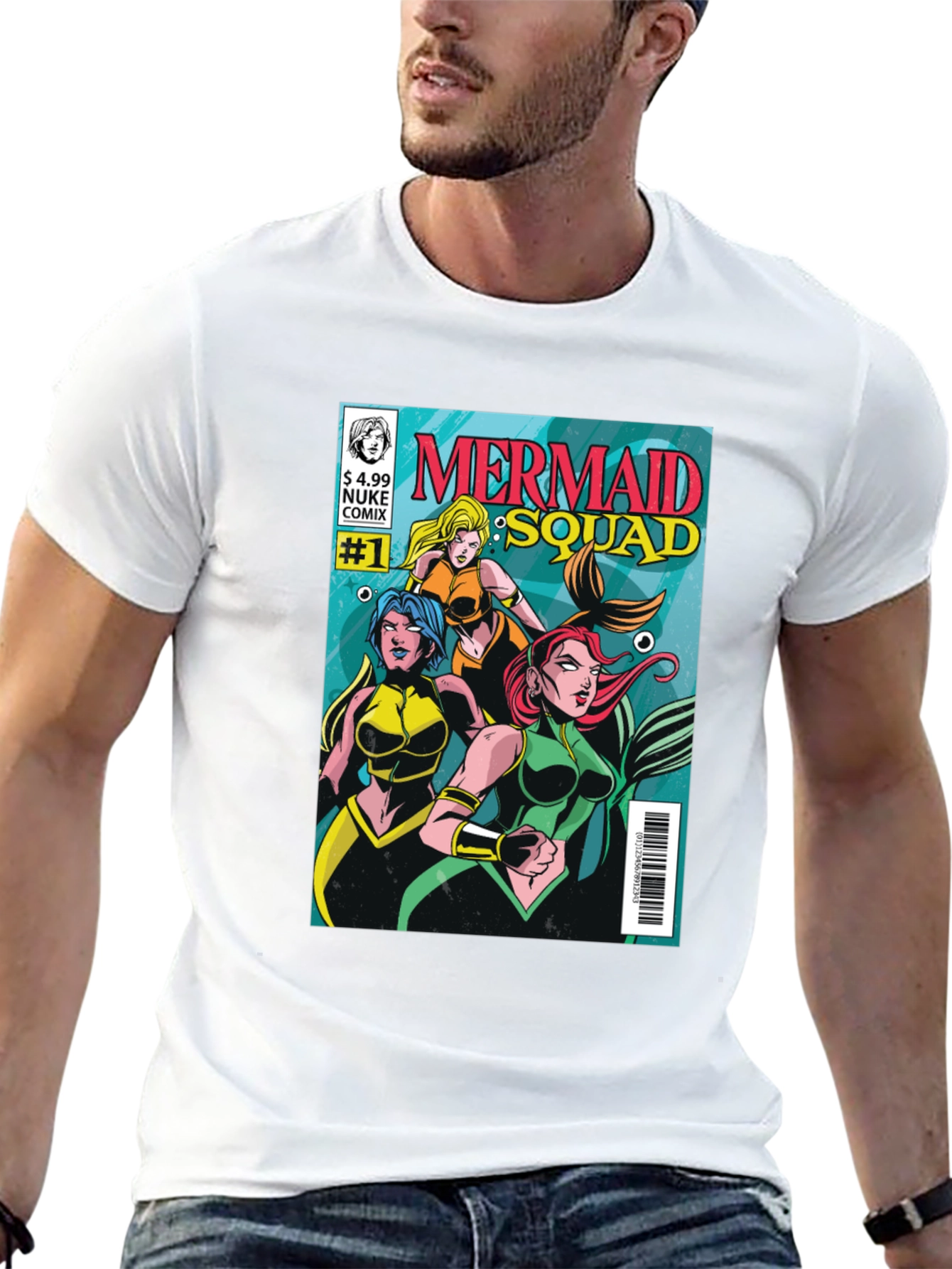 Mermaid Squad Comic Book T-Shirt