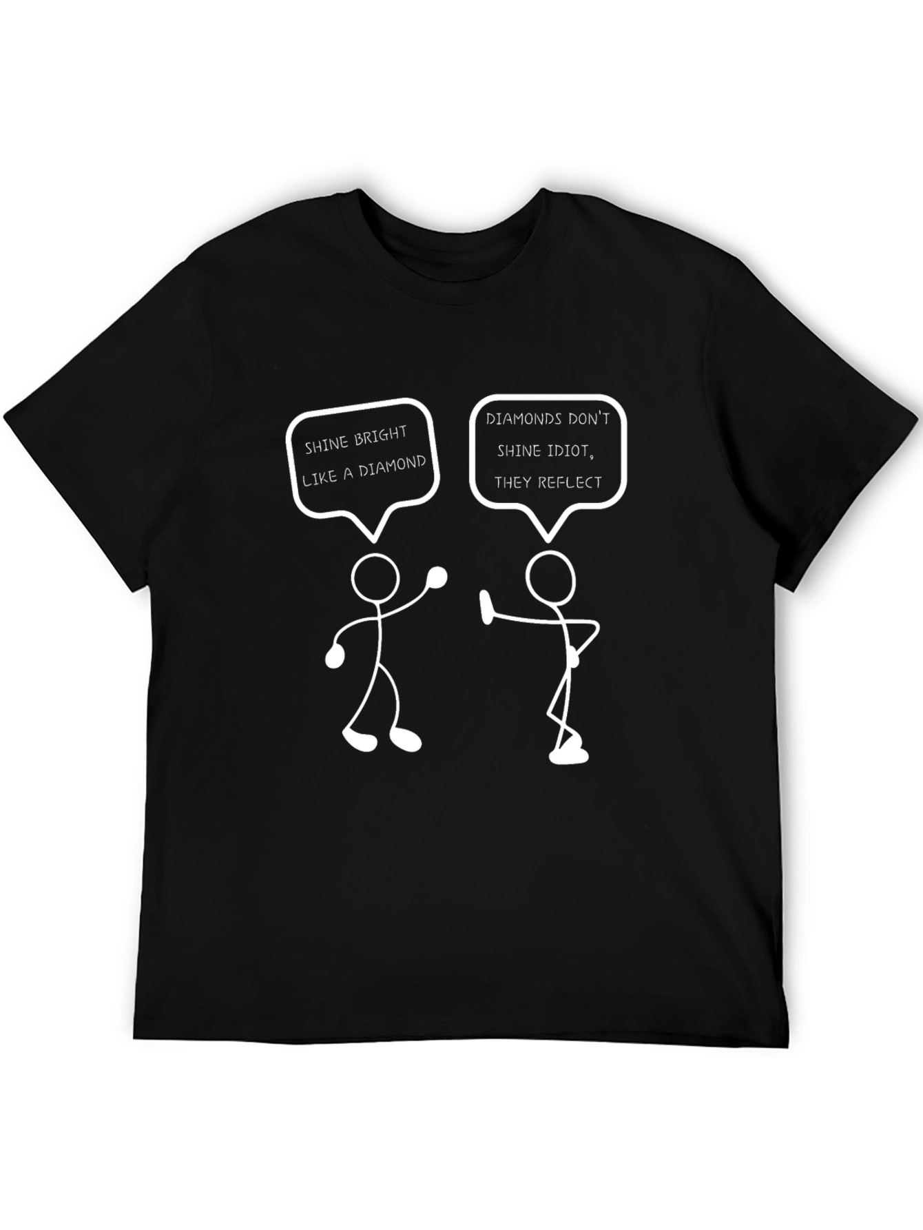 Funny Diamond Stick Figure T-Shirt