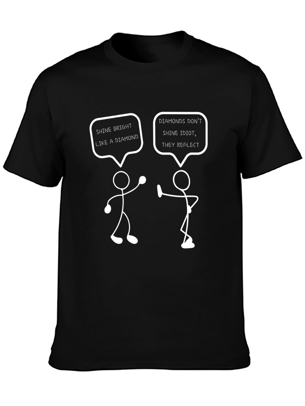 Funny Diamond Stick Figure T-Shirt
