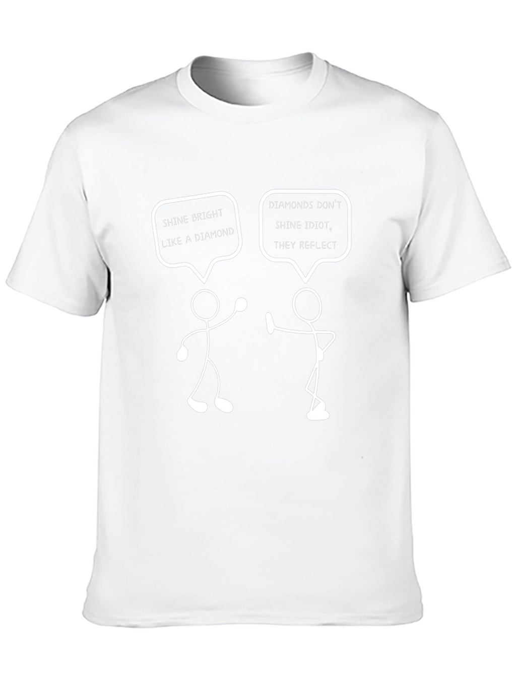 Funny Diamond Stick Figure T-Shirt