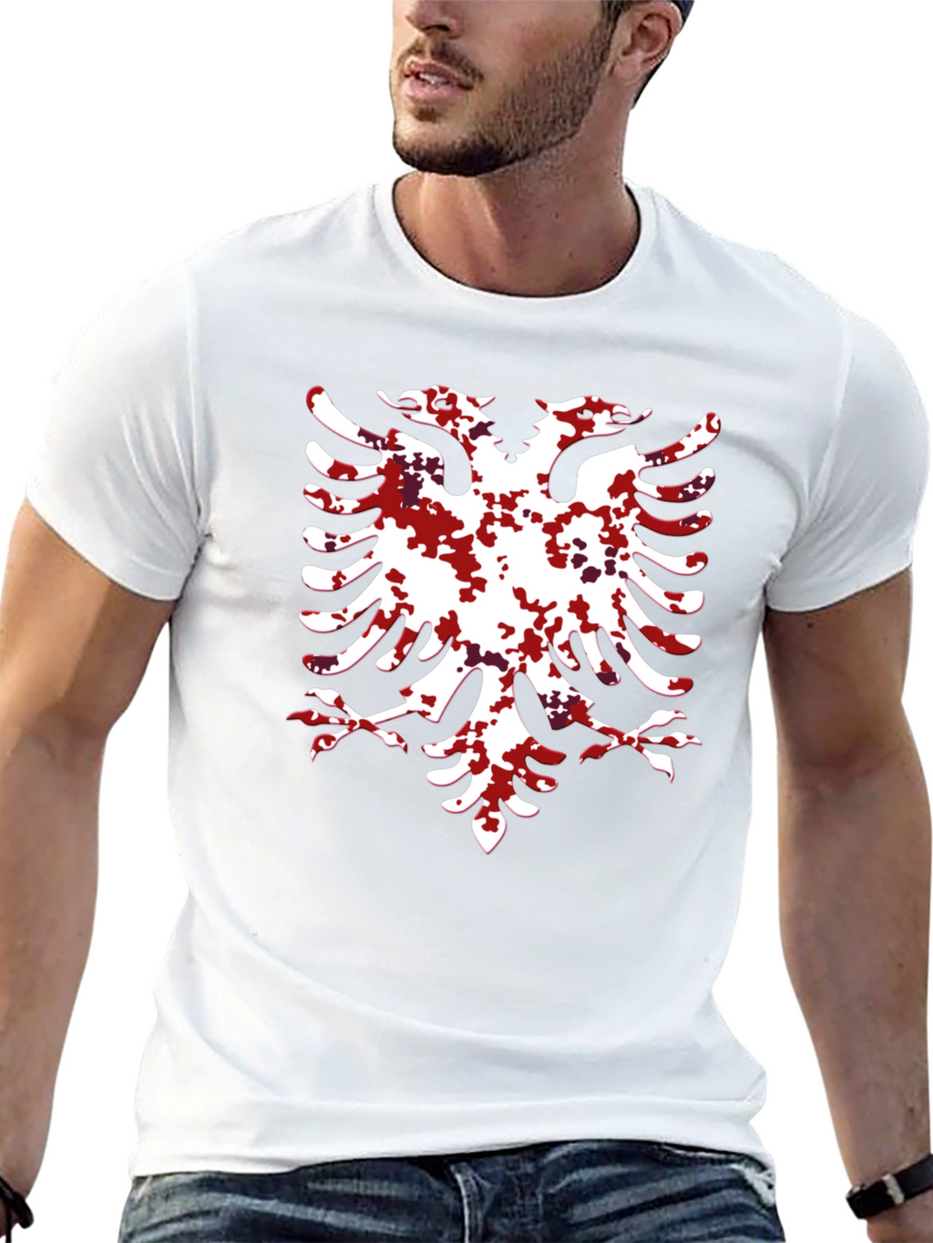 Albanian Eagle Graphic Tee - Black T-Shirt